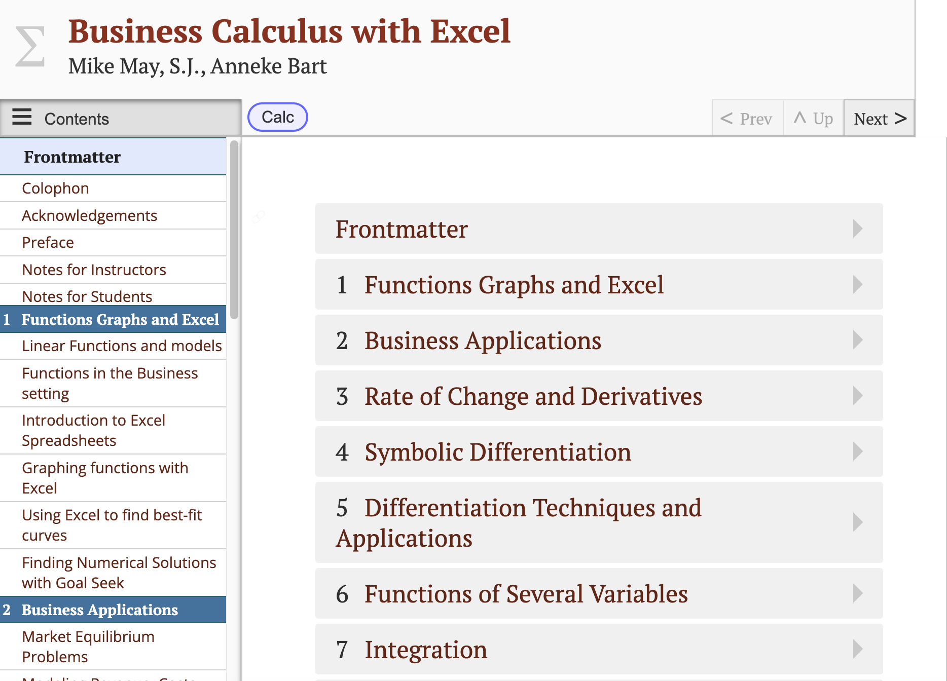 Book Cover
          Excel Calculus